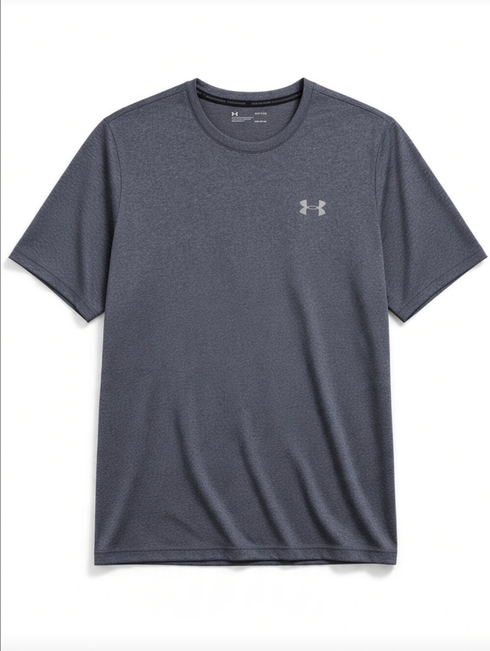 Under Armour Mens Large Gray Threadborne HeatGear Short Sleeve T-Shirt